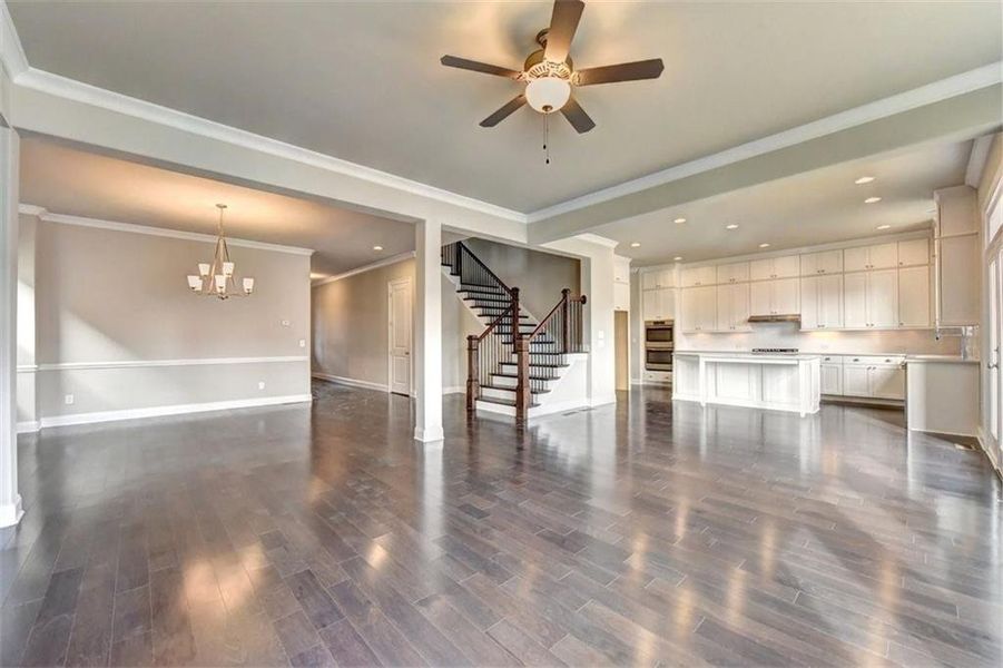 Spacious, unfurnished interior of a new home in Bellwyn, Johns Creek (Image 11).