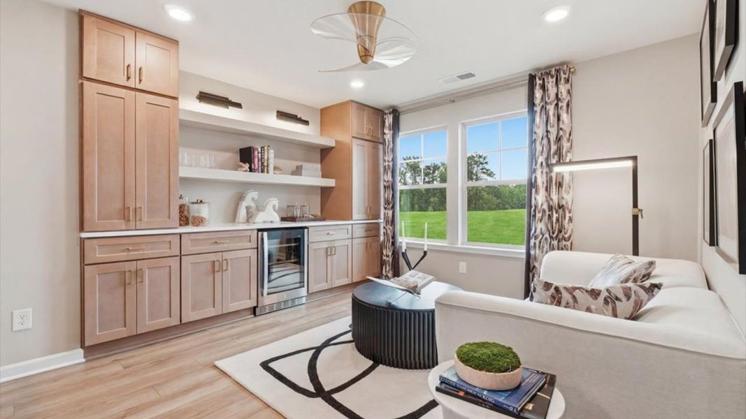 Representative furnished interior of a home built from the Stonefield - Side Entry by DRB Homes in Brighton, Locust Grove (Image 25).