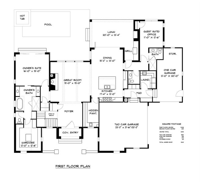 First Floor of proposed build