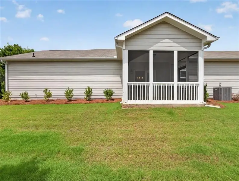 Exterior details and patio area of a home in Creekwood, Powder Springs (Image 3).