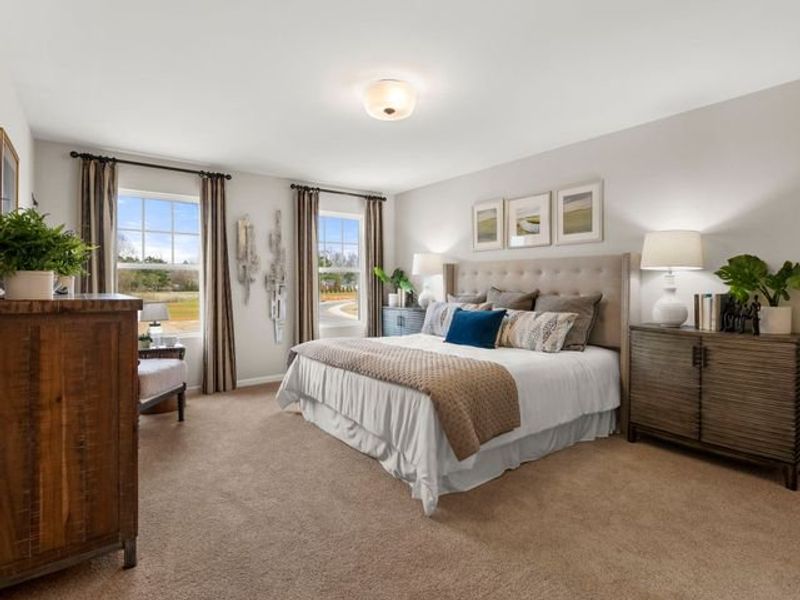 Representative furnished interior of a home built from the Elon by True Homes in Morgan Hills, Albemarle (Image 14).