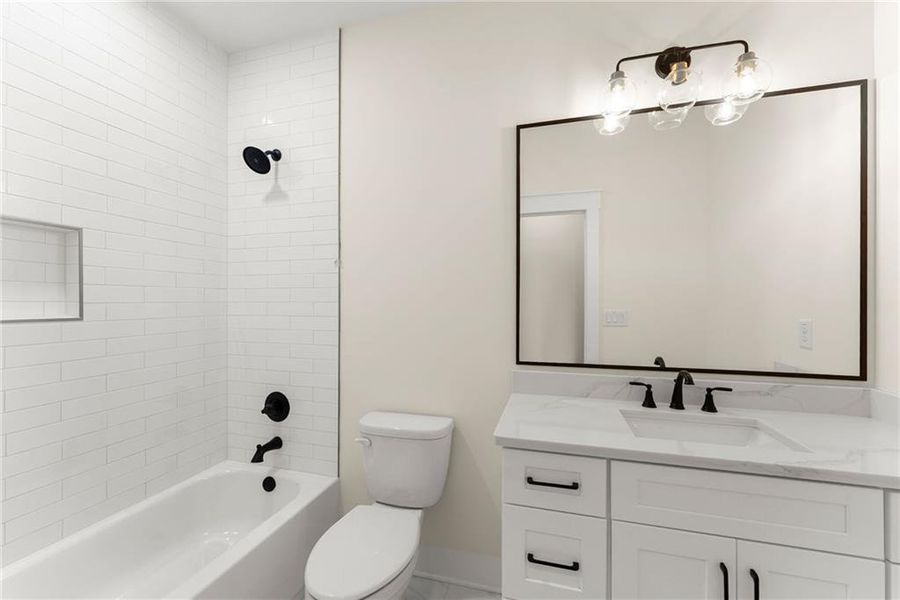 Furnished interior view inside a new home in , Hoschton (Image 10).