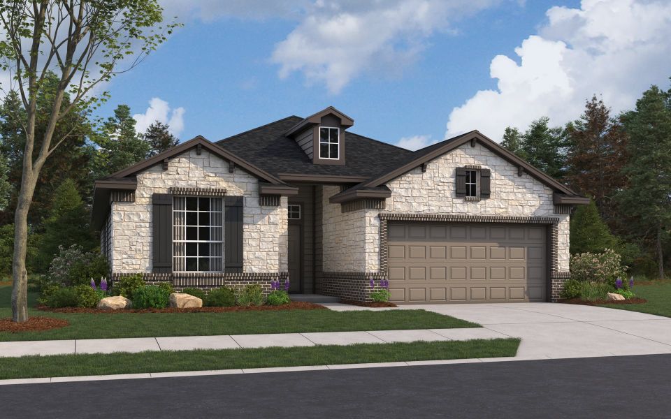 Rendering of floor plan. Colors and features may differ from shown representation.