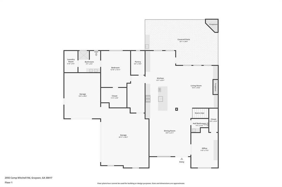 2D floor plan layout of this home in , Grayson, GA (Image 5).