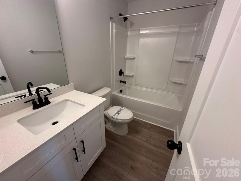 Furnished interior view inside a new home in Blythe Mill Townhomes, Waxhaw (Image 4). Furnished interior view inside a new home in Blythe Mill Townhomes, Waxhaw (Image 4).