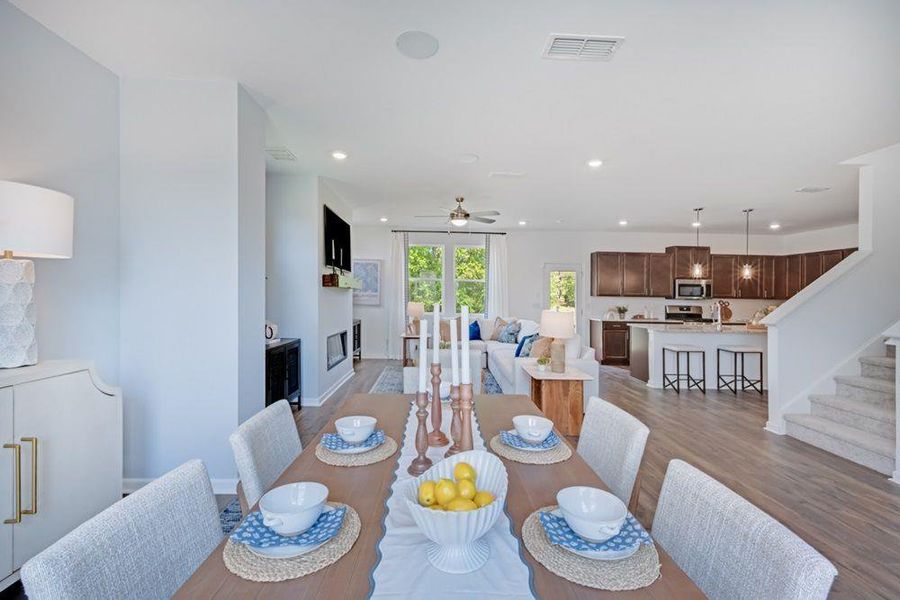 Furnished interior view inside a new home in Falls Creek, Flowery Branch (Image 5). Furnished interior view inside a new home in Falls Creek, Flowery Branch (Image 5).