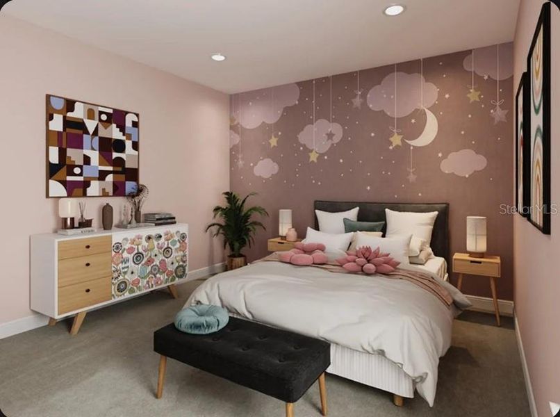 Furnished interior view inside a new home in Esplanade at McKinnon Groves, Winter Garden (Image 10).