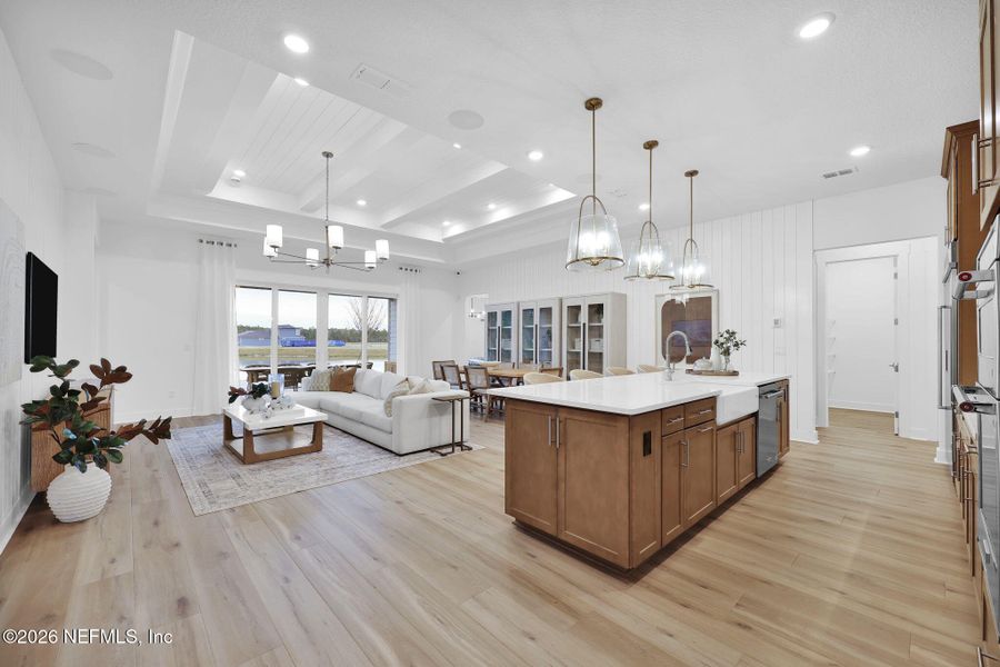 Furnished interior view inside a new home in Westerly Park at Wildlight, Yulee (Image 17).