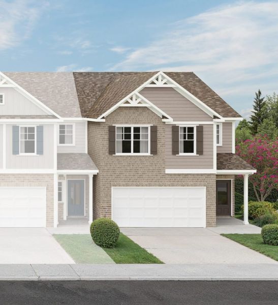 Representative exterior photo of a completed home built from the The Essex by Direct Residential Communities in Chastain Heights, Woodstock, GA (Image 8).