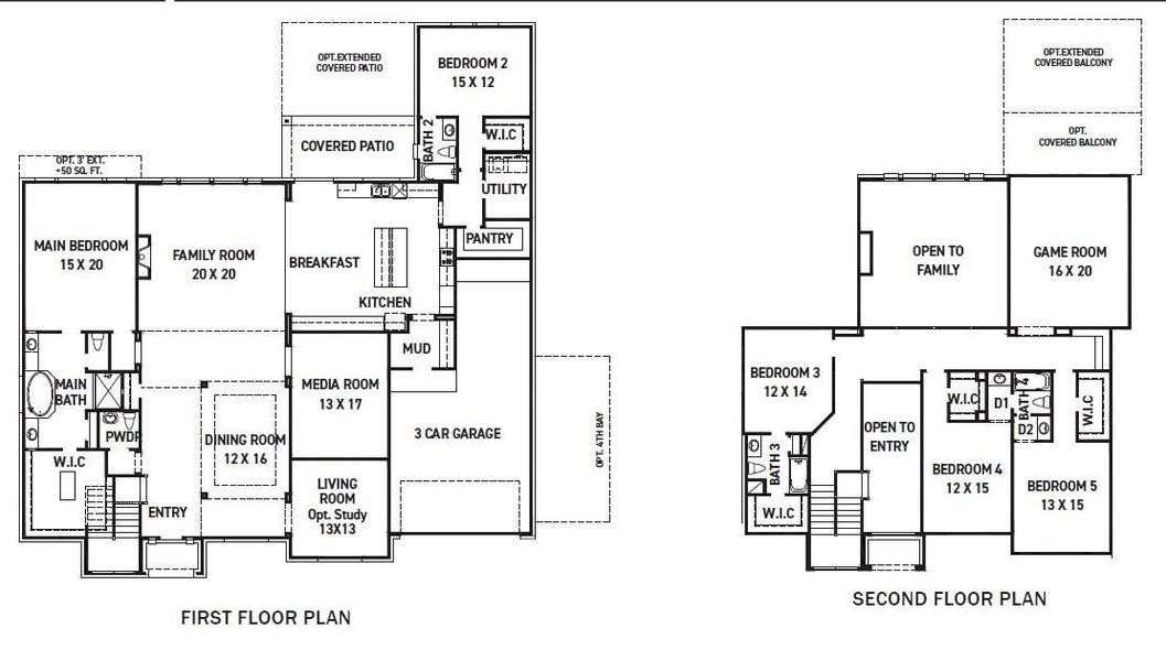 2D floor plan layout of this home in COLTON - Fedrick Harris, Montgomery, TX (Image 1). 2D floor plan layout of this home in COLTON - Fedrick Harris, Montgomery, TX (Image 1).