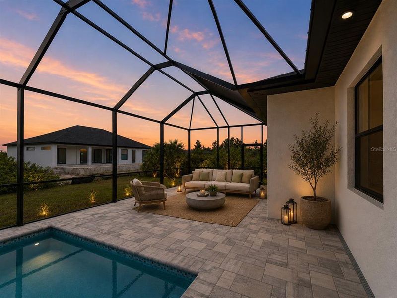 Exterior details and patio area of a home in , Port Charlotte (Image 3). Exterior details and patio area of a home in , Port Charlotte (Image 3).