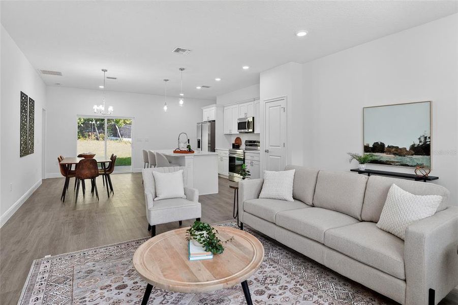Furnished interior view inside a new home in , Citrus Springs (Image 10).