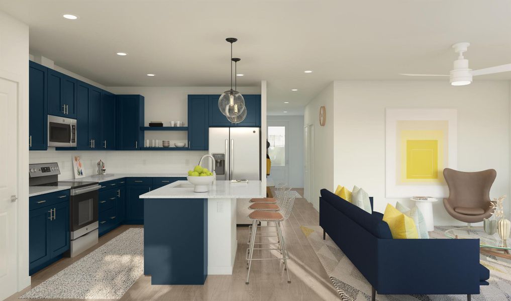 Furnished interior view inside a new home in , Fort Pierce (Image 4).