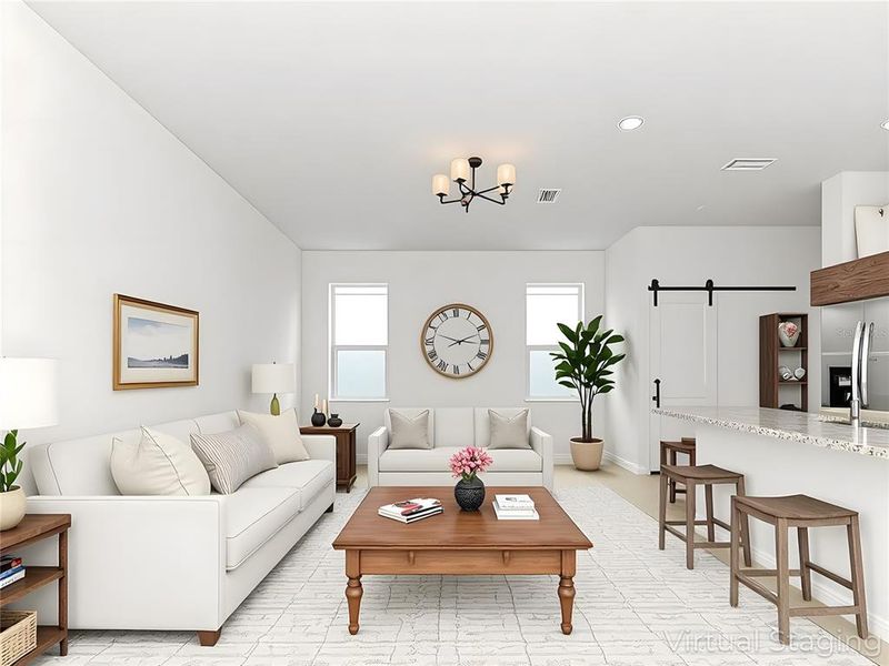 Furnished interior view inside a new home in , St. Cloud (Image 10).
