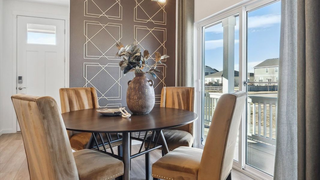 Furnished interior view inside a new home in Revere at Johnstown, Johnstown (Image 5). Furnished interior view inside a new home in Revere at Johnstown, Johnstown (Image 5).