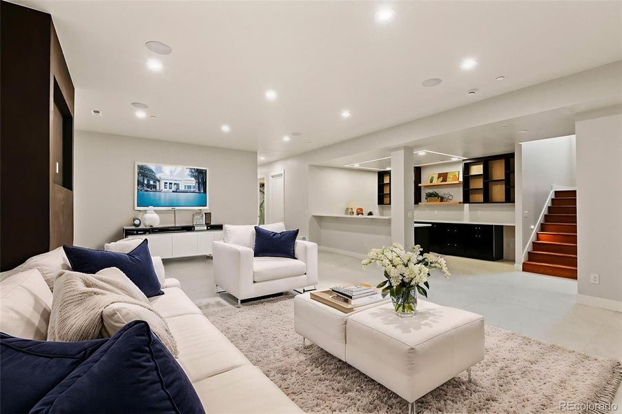 Basement family room