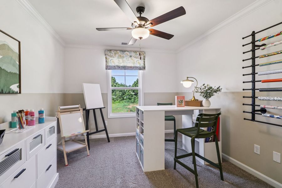 Furnished interior view inside a new home in Bickley Station, Irmo (Image 12). Furnished interior view inside a new home in Bickley Station, Irmo (Image 12).