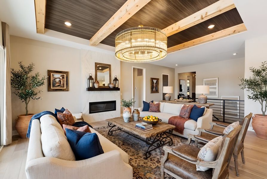 Furnished interior view inside a new home in Hidden Fields, Hoschton (Image 39).