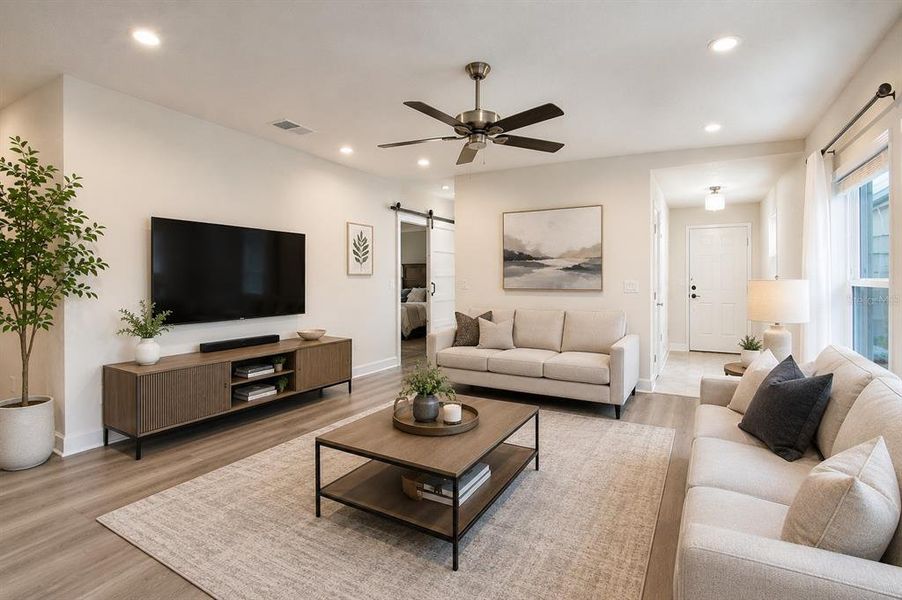 Furnished interior view inside a new home in , Harmony (Image 11). Furnished interior view inside a new home in , Harmony (Image 11).