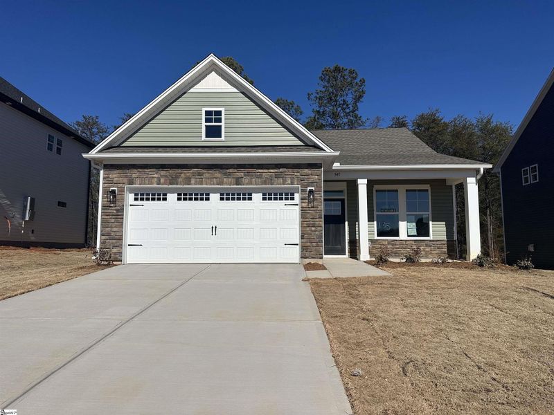 Front exterior of a new home in Shiloh Trail, Wellford, SC, highlighting curb appeal (Image 2).