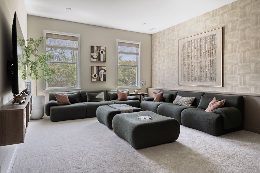 Representative furnished interior of a home built from the Blair by Fischer Homes in Twin Lakes, Hoschton (Image 25).