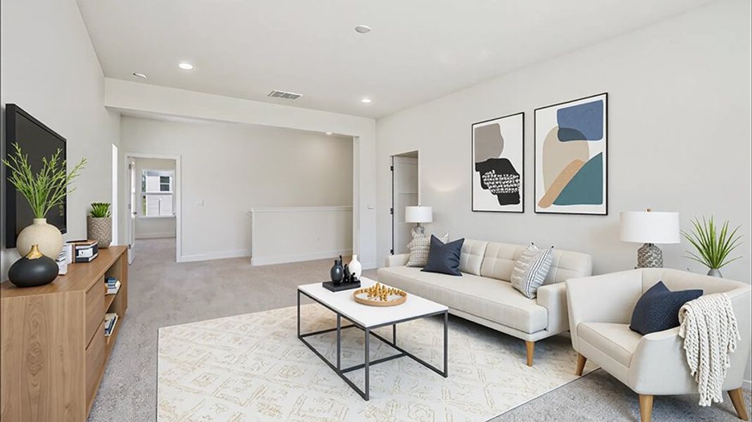 Representative furnished interior of a home built from the Hemingway by D.R. Horton in Sandal Key, Weeki Wachee (Image 7).