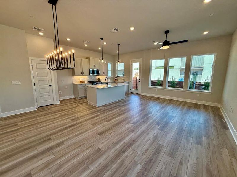 Dining - Family Room - Kitchen