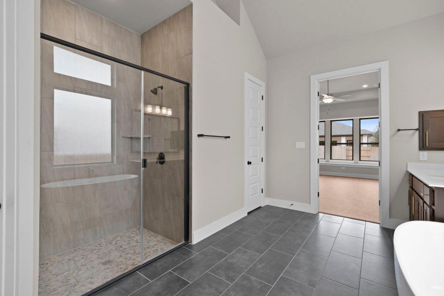 Walk-in shower in Primary Bath