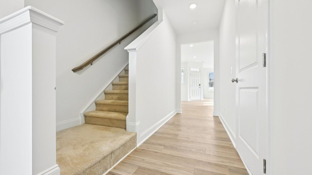 Furnished interior view inside a new home in Battle Bridge, Raleigh (Image 10).