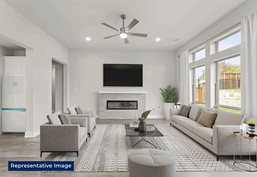 Furnished interior view inside a new home in Westside Preserve, Midlothian (Image 21).
