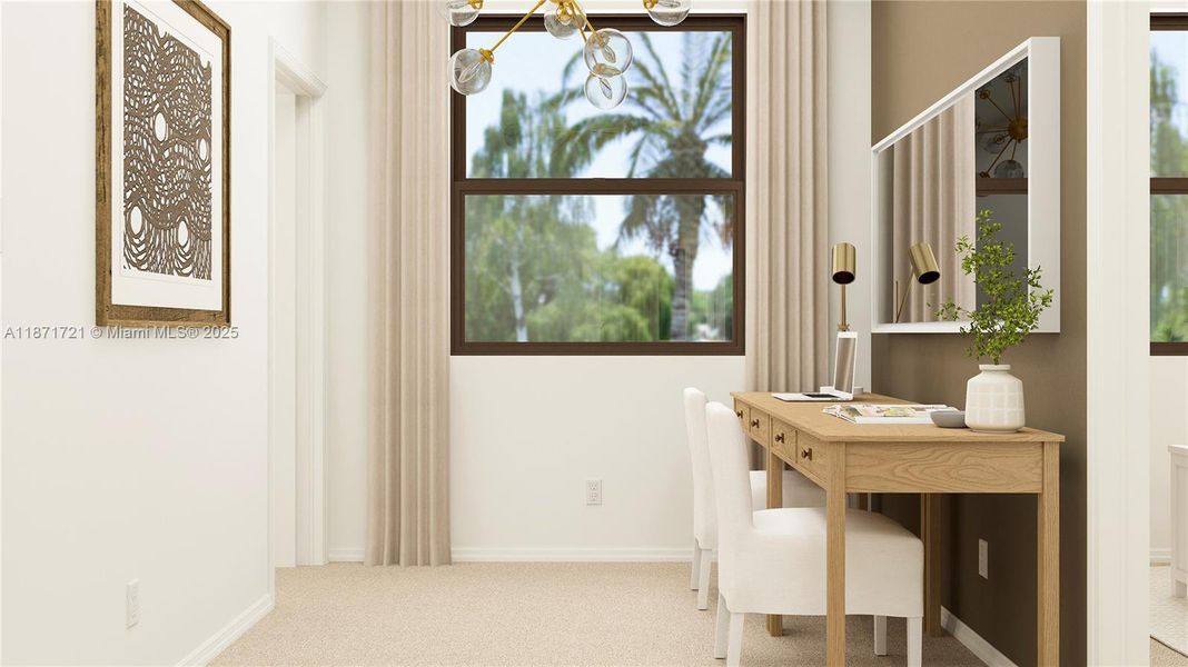 Furnished interior view inside a new home in Arbor Estates, Miami (Image 5).