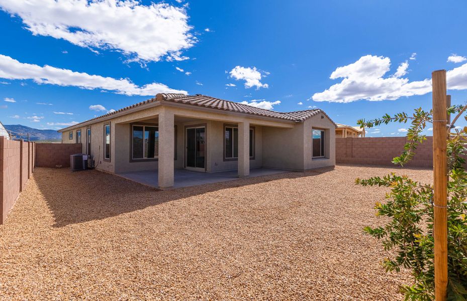 Exterior details and patio area of a home in Del Webb at Rocking K, Tucson (Image 20). Exterior details and patio area of a home in Del Webb at Rocking K, Tucson (Image 20).