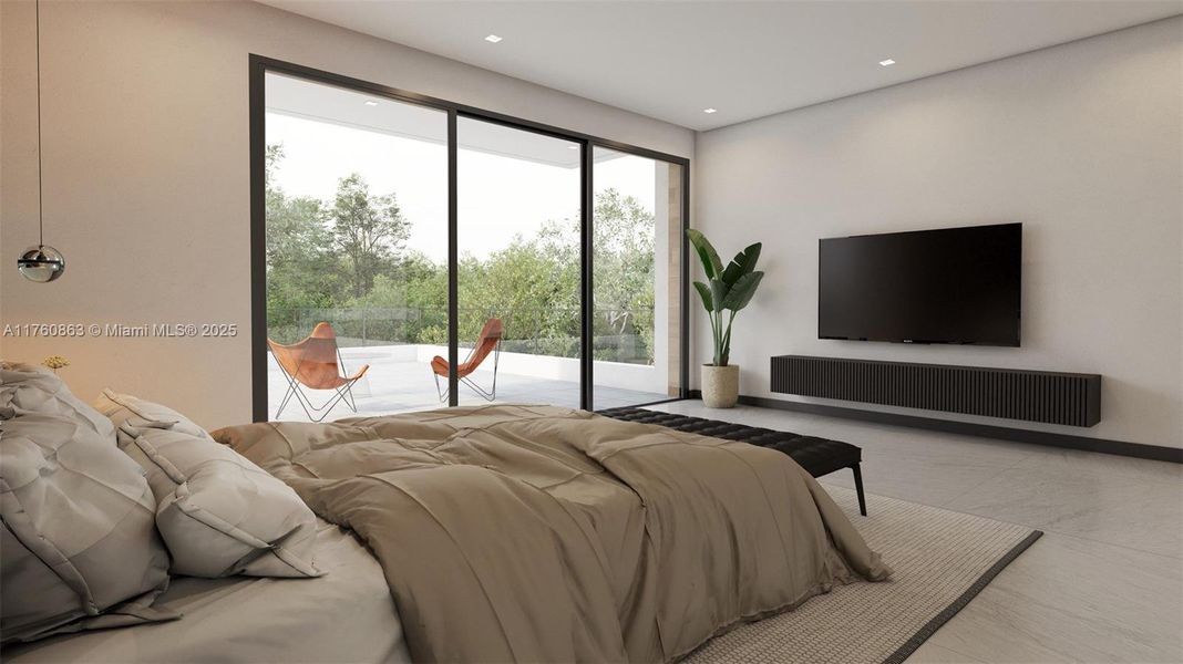 Furnished interior view inside a new home in , South Miami (Image 5).