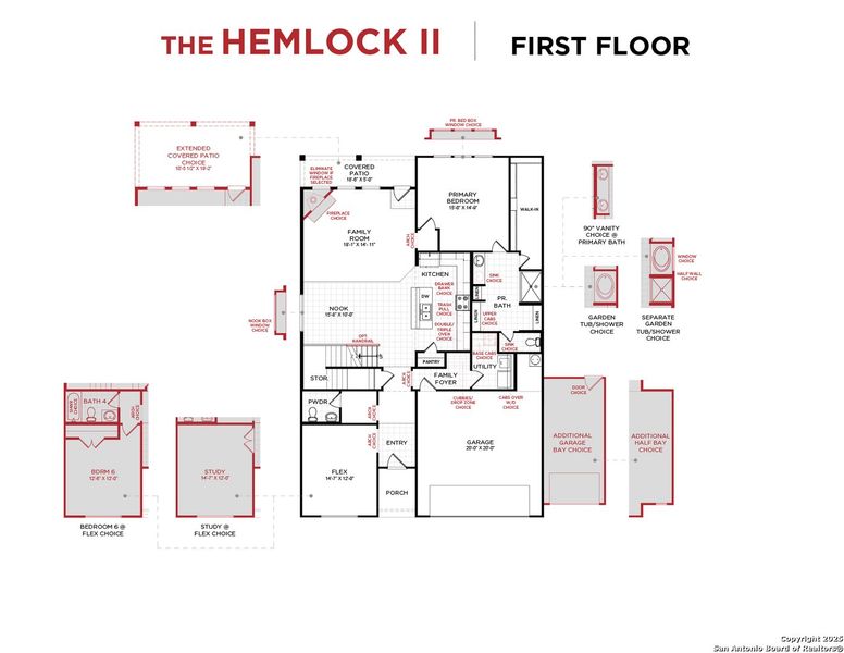2D floor plan layout of this home in Vista Ridge, Live Oak, TX (Image 4). 2D floor plan layout of this home in Vista Ridge, Live Oak, TX (Image 4).