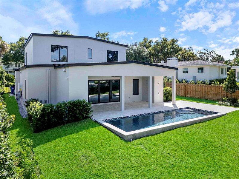Exterior details and patio area of a home in , Winter Park (Image 3). Exterior details and patio area of a home in , Winter Park (Image 3).