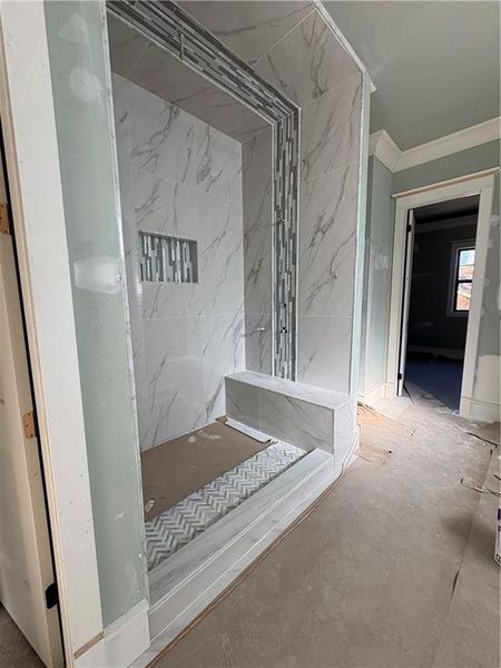 In-progress construction of a new home in , Gainesville, GA (Image 54).