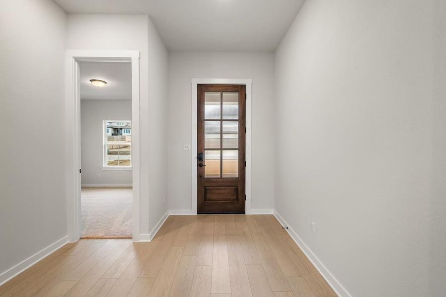 Spacious, unfurnished interior of a new home in Park Collection at Lariat, Liberty Hill (Image 26). Spacious, unfurnished interior of a new home in Park Collection at Lariat, Liberty Hill (Image 26).