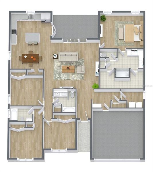 2D floor plan layout of this home in , Ocala, FL (Image 4).
