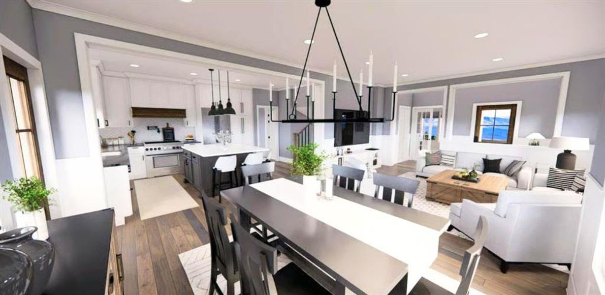 Furnished interior view inside a new home in , Douglasville (Image 15).