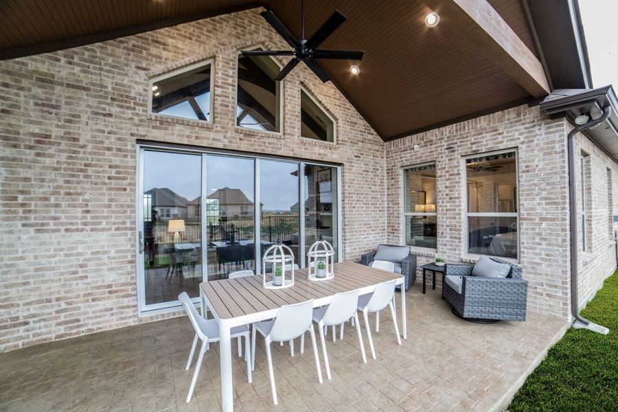 Representative exterior details of a home built from the Toscana by Ladera Texas in Ladera Little Elm, Little Elm (Image 3).