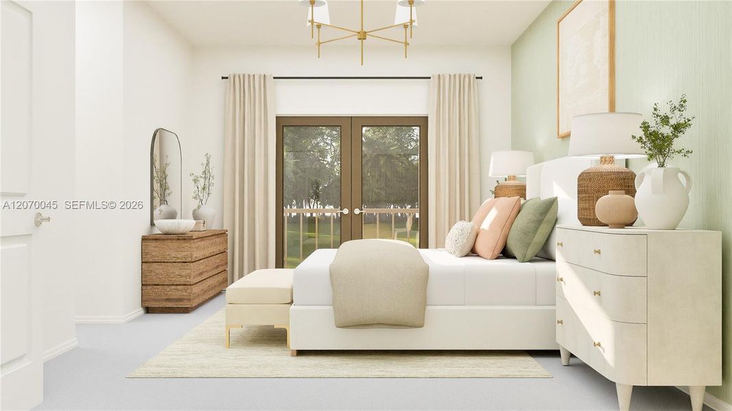 Furnished interior view inside a new home in Coral Breeze, Miami (Image 6).