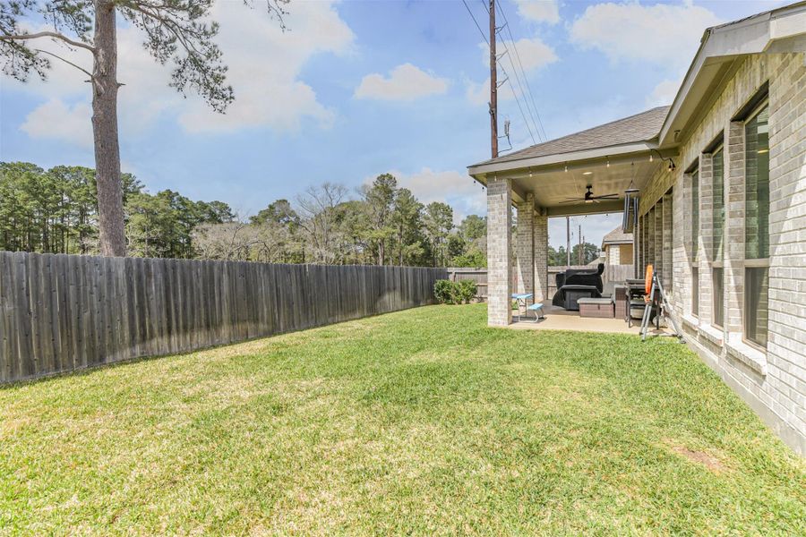 Exterior details and patio area of a home in Escondido, Magnolia (Image 23).