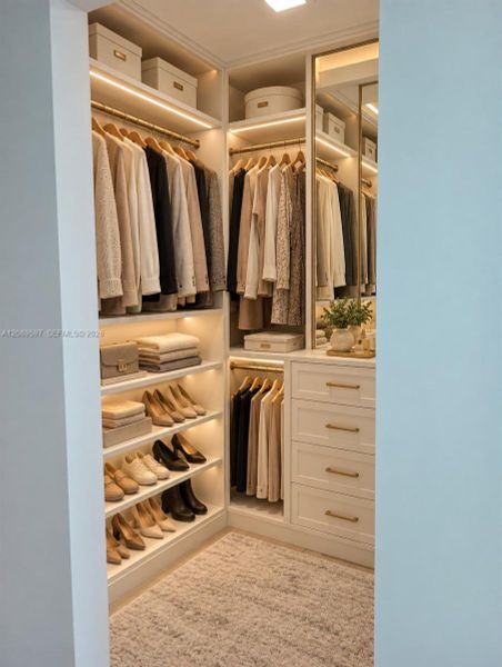 Furnished interior view inside a new home in , Hallandale Beach (Image 6).