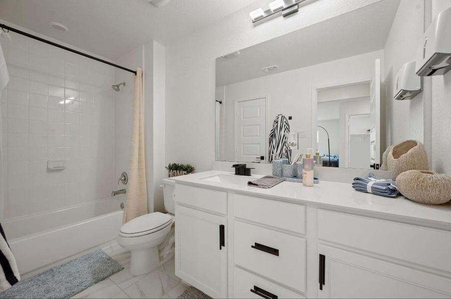 Furnished interior view inside a new home in Sonterra - Cool Water, Jarrell (Image 14).