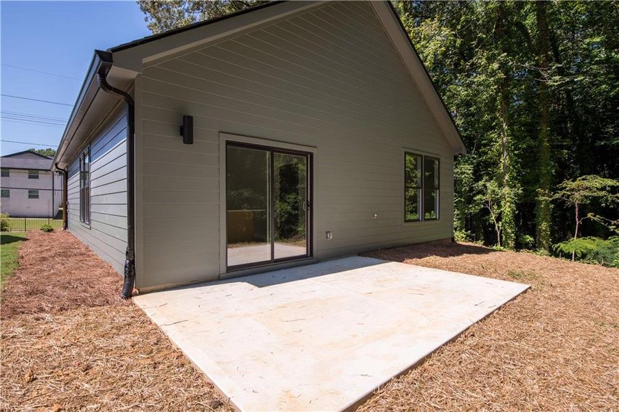Exterior details and patio area of a home in , Atlanta (Image 3).