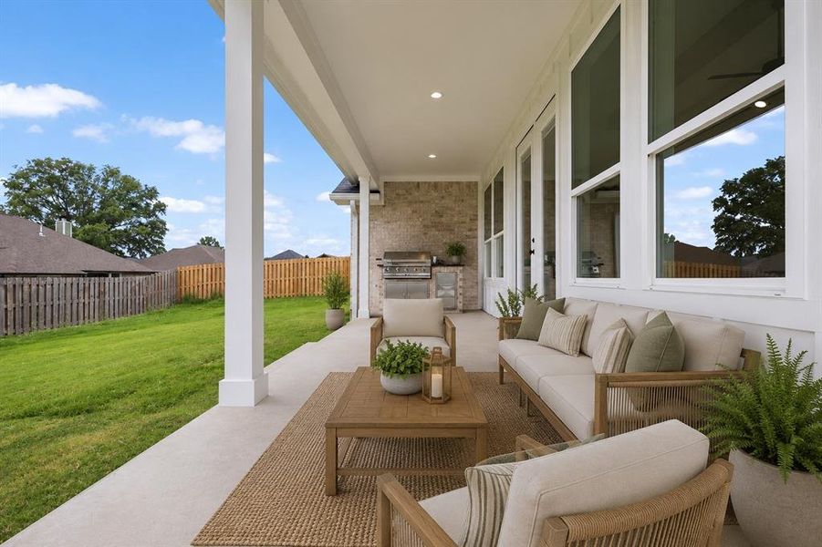 Exterior details and patio area of a home in , Lindale (Image 27). Exterior details and patio area of a home in , Lindale (Image 27).