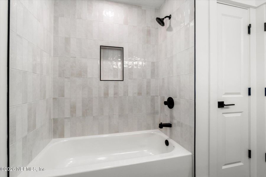 Furnished interior view inside a new home in , Jacksonville Beach (Image 48). Furnished interior view inside a new home in , Jacksonville Beach (Image 48).