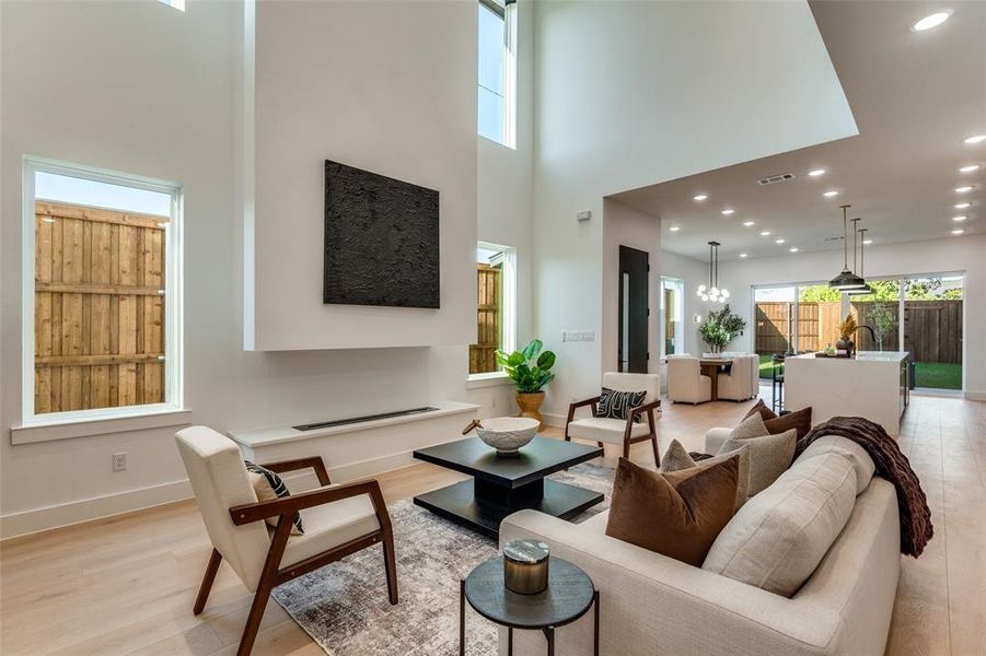 Furnished interior view inside a new home in , Dallas (Image 15).
