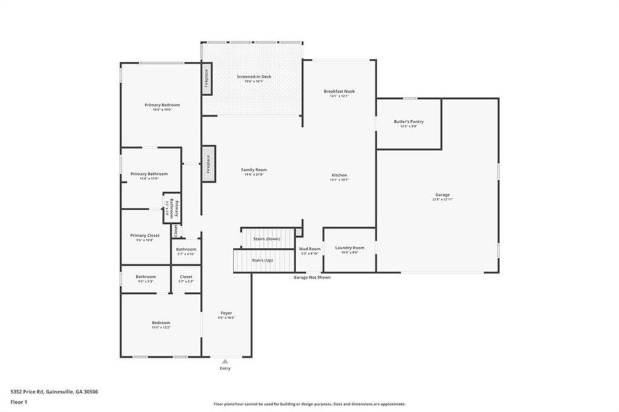2D floor plan layout of this home in , Gainesville, GA (Image 6).