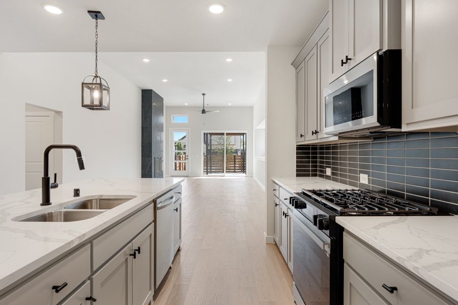 Furnished interior view inside a new home in Willow Grove Single-Family Homes, Melissa (Image 8).